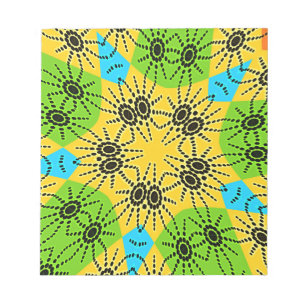 Eleganter afrikanischer Spider Motif Vektorgrafik  Notizblock