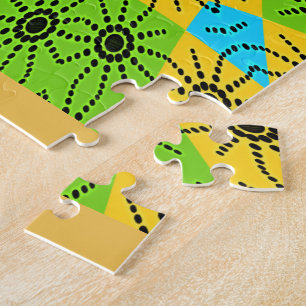 Eleganter afrikanischer Spider Motif Vektorgrafik  Puzzle