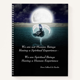 Eleganter Angel Inspirational Spiritueller Zitatsc Notizbuch