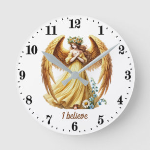 Eleganter Angel liebt individuell anpassbare Runde Wanduhr