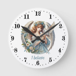 Eleganter Angel liebt individuell anpassbare Runde Wanduhr