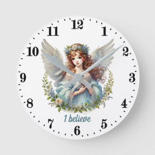 Eleganter Angel liebt individuell anpassbare Runde Wanduhr