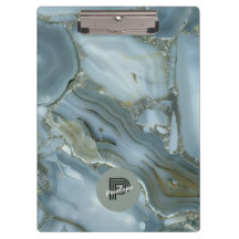 Eleganter Aquamariner Marmoreffekt Individualisier