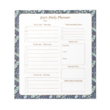 Eleganter Aquamariner Navy Blue Foliage Daily Plan