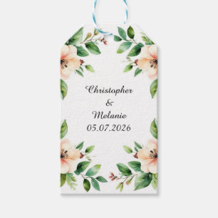 Eleganter Aquarellrahmen Geschenkanhänger