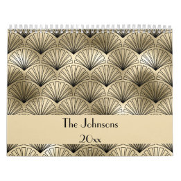 Eleganter Art Deco Custom Kalender