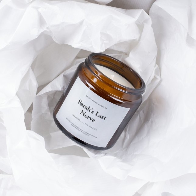 Eleganter Aufkleber mit der letzten Nervenkerze (Von Creator hochgeladen)