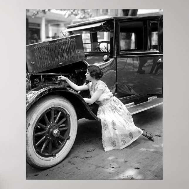 Eleganter Auto-Mechanismus Poster (Vorne)