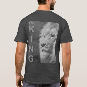 Eleganter Back Print Moderner Pop Kunst Löwe Kopf  T-Shirt