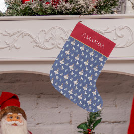 Eleganter Ballerina Muster Niedlicher Weihnachtsfe Großer Weihnachtsstrumpf