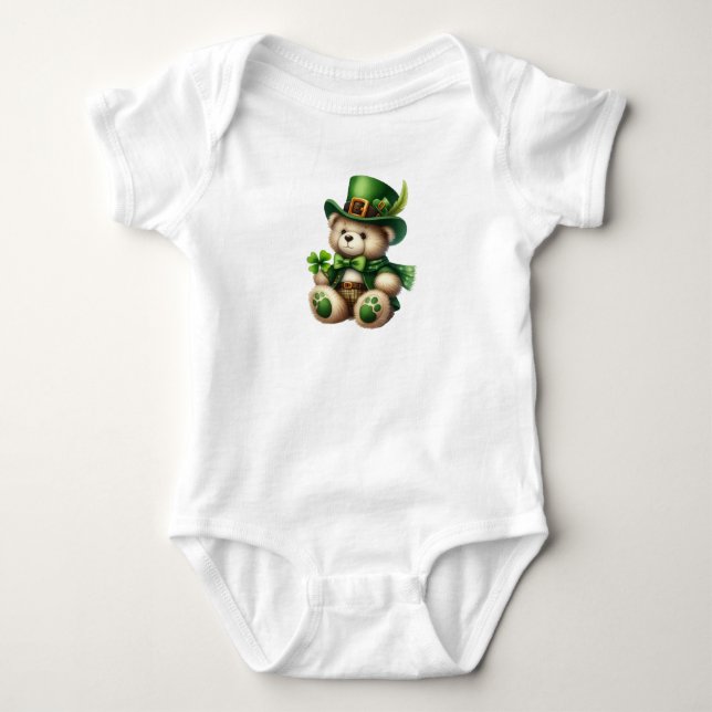 Eleganter Bär Baby Strampler (Vorderseite)