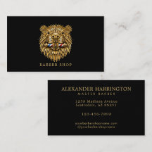 Eleganter Barbier Shop Golden Beaver Barbierstange