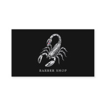 Eleganter Barbier Shop Silber Skorpion Barbierstan