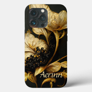Eleganter Barockklassefall Schwarz & Gold Case-Mate iPhone Hülle