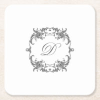 Eleganter Barockrahmen mit dem Monogramm-Initial