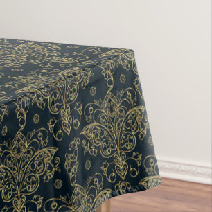 Eleganter Barockschmetterling Geblüht Tischdecke