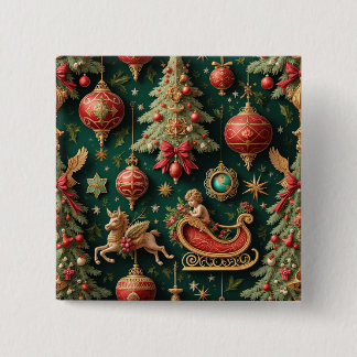 Eleganter Barockwein Button