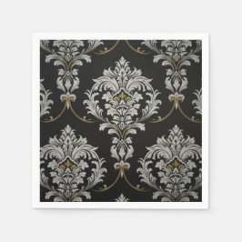 Eleganter Baroque Damask Serviette