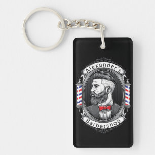 Eleganter Bartter personalize Schlüsselanhänger