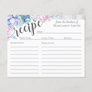 Eleganter Bauernhof Personalisierte Rezeptionskart Flyer