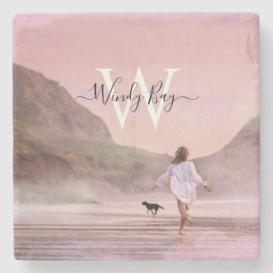 Eleganter Beach Scene Fotografy Stone Untersetzer