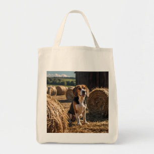 Eleganter Beagle Lebensmittelgeschäft Tasche