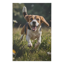 Eleganter Beagle Leinwand Wine tasting in der Fatt