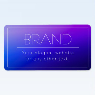 Eleganter bearbeitbarer Text und moderne Lila Farb Adressaufkleber