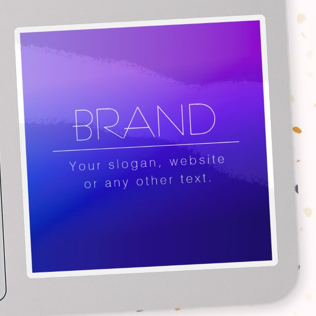 Eleganter bearbeitbarer Text und moderne Lila Farb Aufkleber (Von Creator hochgeladen)