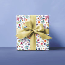 Eleganter Beige Botanischer Garten mit Wildblume