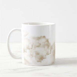 Eleganter Beige-Marmor-Kaffeebecher Minimalistis Kaffeetasse
