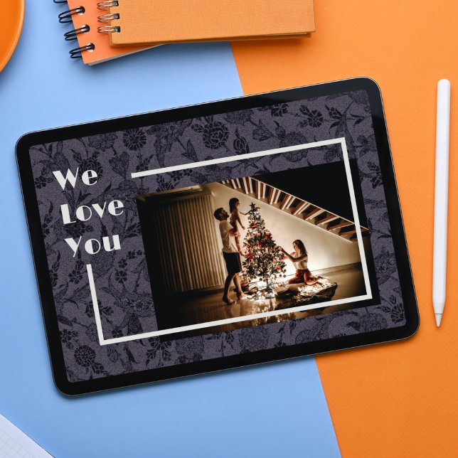 Eleganter, benutzerdefinierter Familientext Grau d Poster (Von Creator hochgeladen)