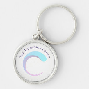 Eleganter benutzerdefinierter Firmenname Logo  Schlüsselanhänger