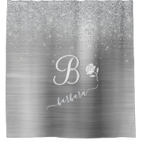 Eleganter benutzerdefinierter Monogram-Silver-Spar