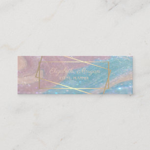 Eleganter Beruflicher, Imitat Goldrahmen, Marmor Mini Visitenkarte