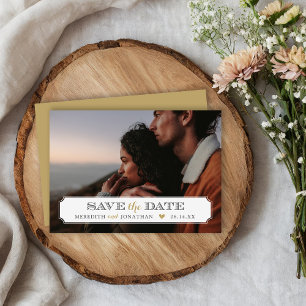 Eleganter Bilderrahmen Foto-Overlay Save-the-Date Save The Date