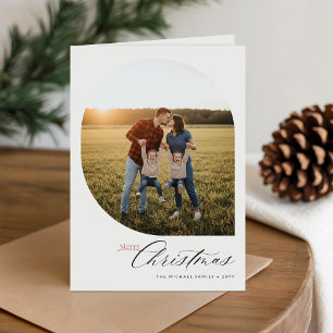 Eleganter Bilderrahmen für Weihnachtskarten mit Bo Feiertagskarte