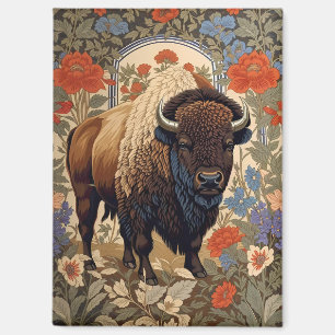 Eleganter Bison William Morris Inspiriert Magnet
