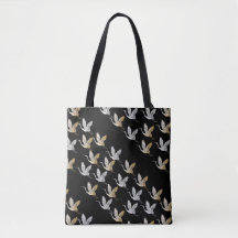 Eleganter Black Gold Crane Modernes Japanisch
