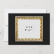 Eleganter Black Personal Foto Frame