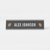Eleganter Black & White Football Team Coach Custom