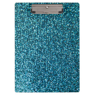 Eleganter blauer Glitzer Klemmbrett