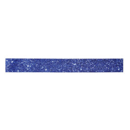 Eleganter blauer Glitzer Weihnachten Satin Ribbon Satinband