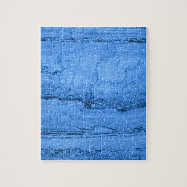 Eleganter blauer Granitmuster, blauer Marmor Puzzle (Vertikal)