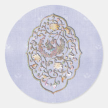 Eleganter blauer Jahrgang Hochzeiten Umschlag Aufk