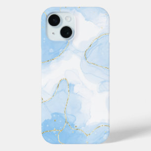 Eleganter blauer Marmor Case-Mate iPhone Hülle
