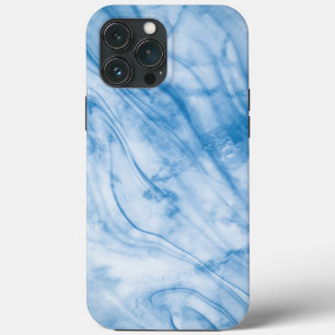 Eleganter blauer Marmor Case-Mate iPhone Hülle