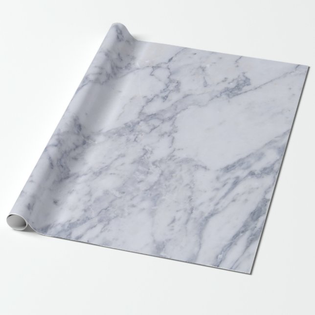 eleganter blauer Marmorstein Geschenkpapier (Ungerollt)