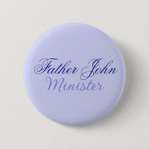 Eleganter blauer Minister Button