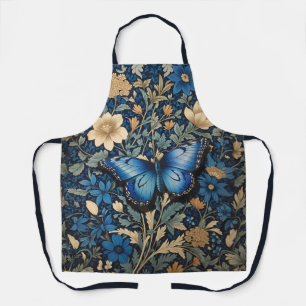 Eleganter blauer Schmetterling, inspiriert von Wil Schürze